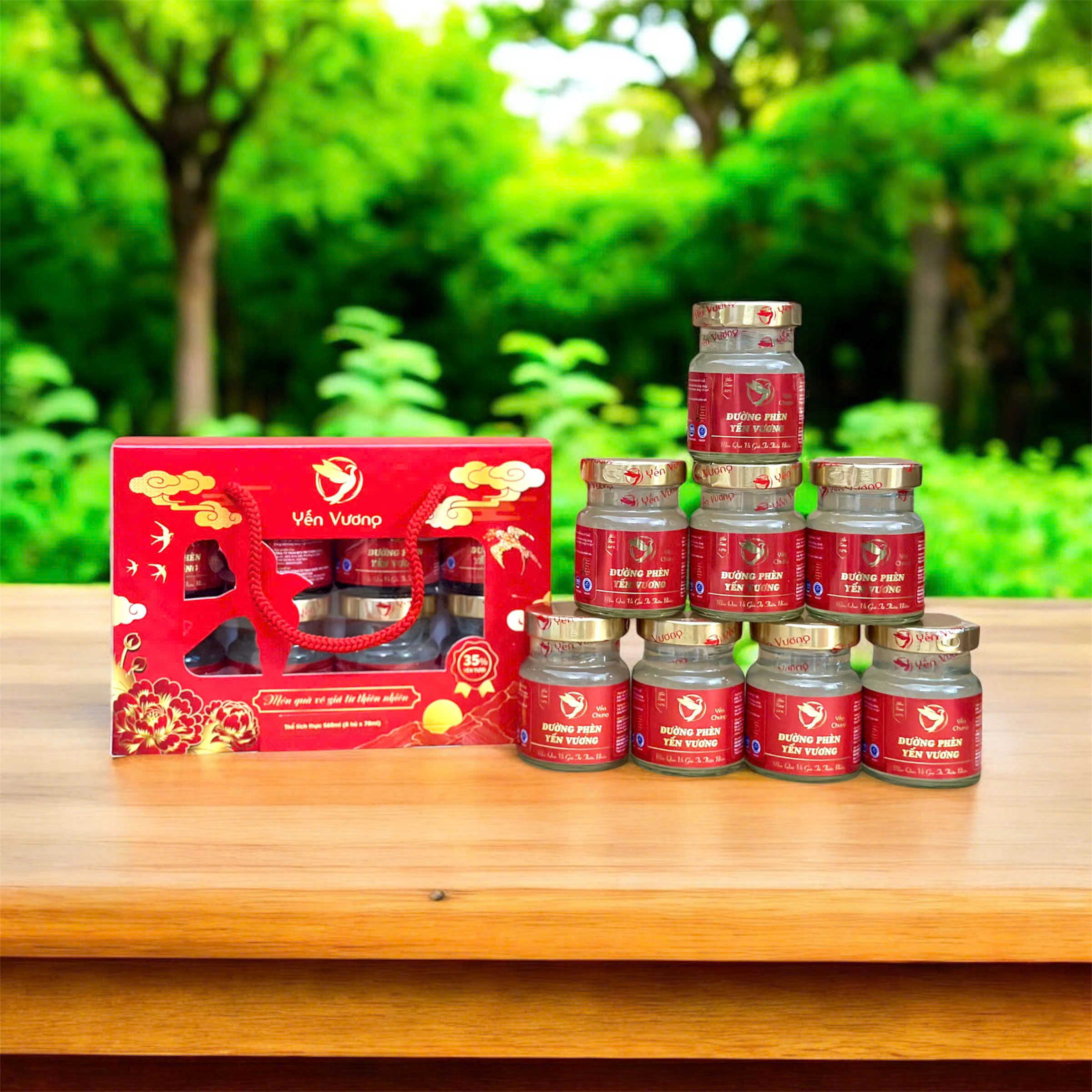 Lốc 8 hũ yến Vương 70ml Đường Phèn